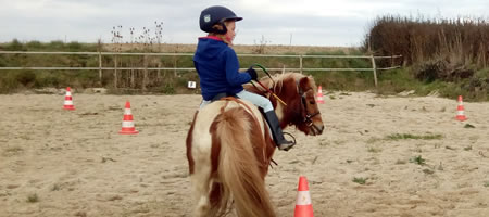 cours poney ferme equestre